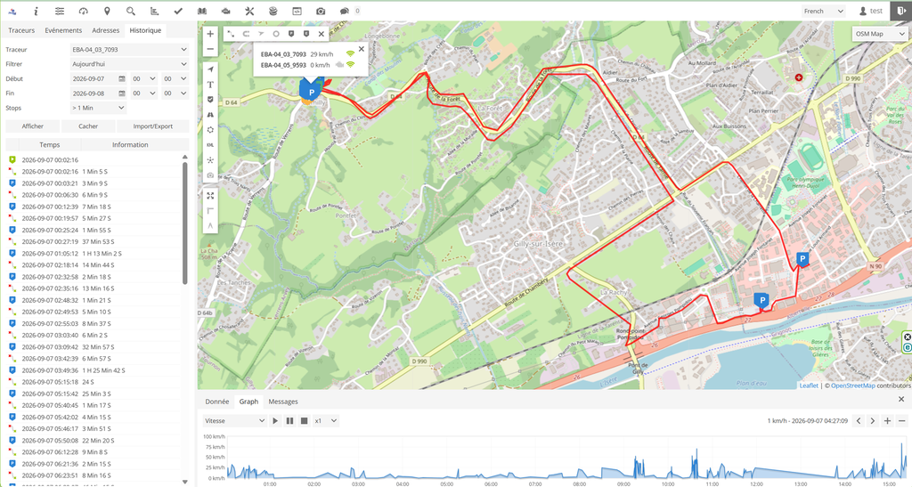 Tracker GPS - Abonnement annuel d'accès à la plateforme (12.39 € HTva/Mois)